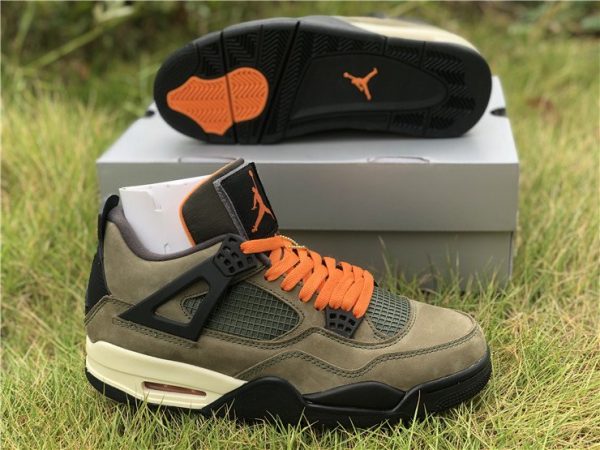 Jordan 4 IV Retro UNDFTD Olive Green sole