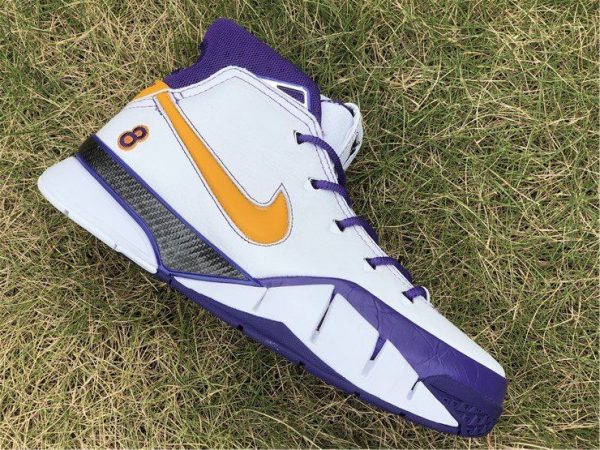 Nike Kobe 1 Protro White Varsity Purple gold