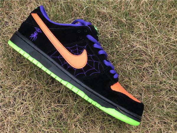 Nike SB Dunk Low Night of Mischief orange swoosh