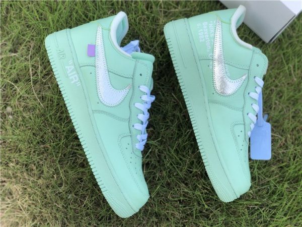 Off-White Air Force 1 Low Green swoosh