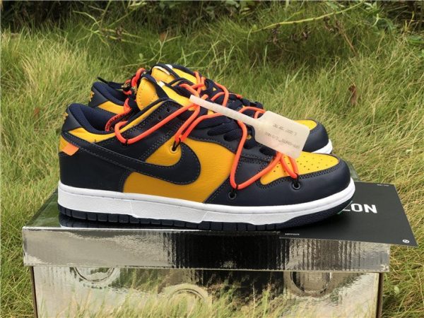 Off-Whitex Dunk Low University Gold