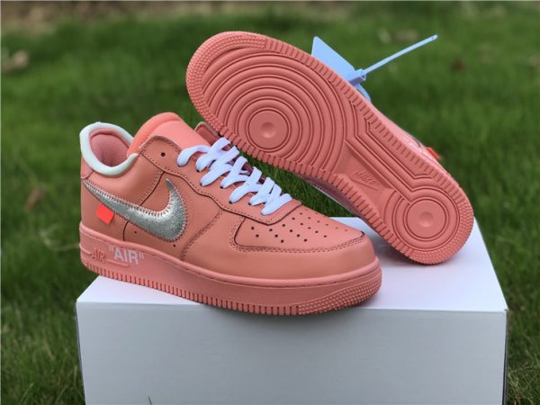 Pink Air Force 1 Low X Off-White sole