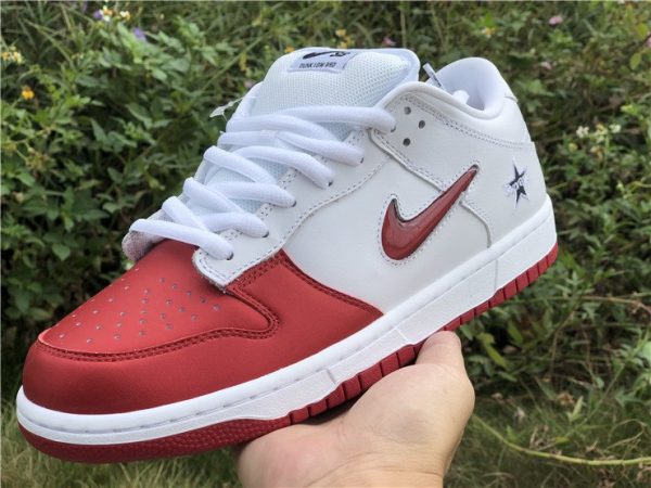 Supreme x Dunk SB Low Varsity Red