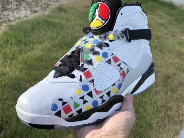 2019 Air Jordan 8 Quai 54 White sneaker