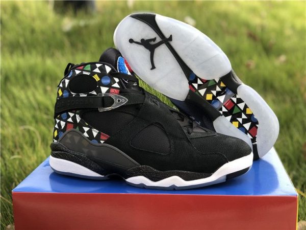 Black Jordan 8 Retro Quai 54