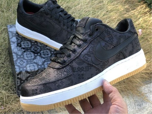 Fragment x CLOT x Air Force 1 In All Black CZ3986-001