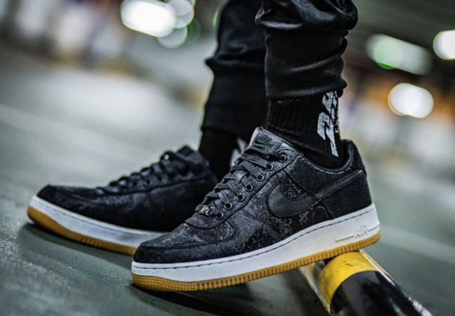 Fragment x CLOT x Air Force 1 In All Black CZ3986-001