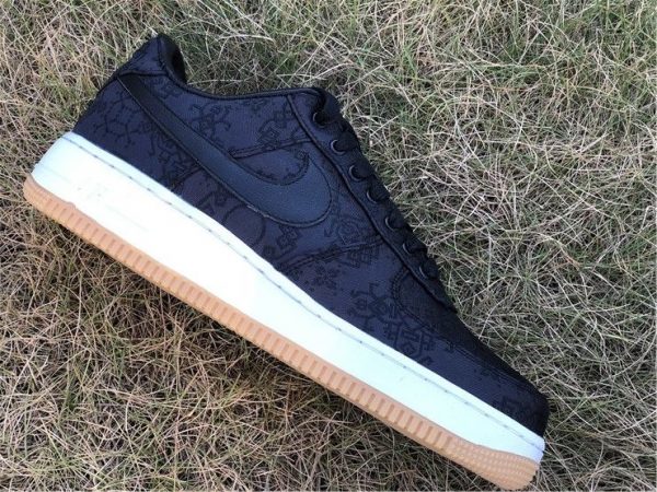 Fragment CLOT Nike Air Force 1 Black panel