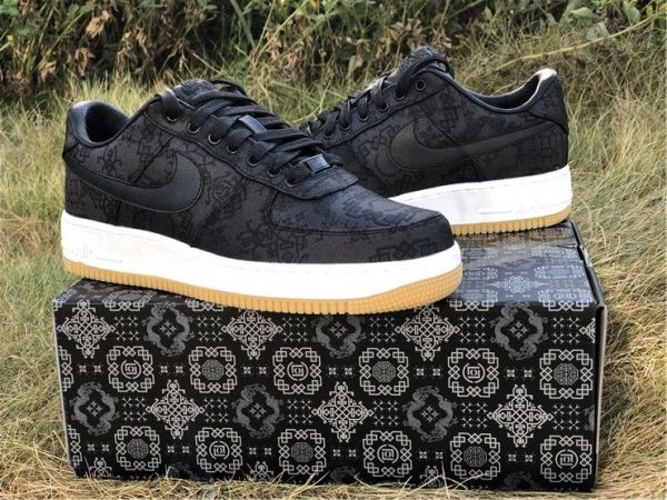 Fragment CLOT Nike Air Force 1 Black sneaker