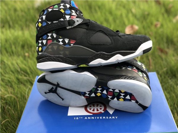 Mens Shoes Air Jordan 8 Retro Quai 54 Black