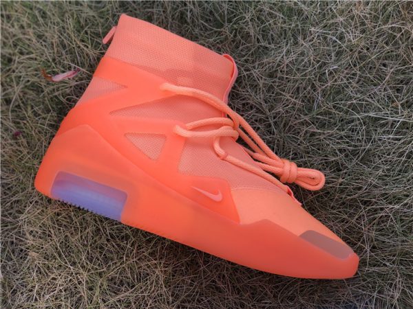 Nike Air Fear Of God 1 Orange Pulse panel