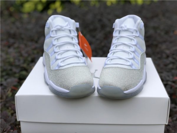 Women Air Jordan 11 Metallic Silver Vast grey