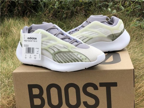 adidas Yeezy 700 V3 White Grey Green original box