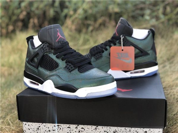 buy limit Air Jordan 4s Laser Shiny Green