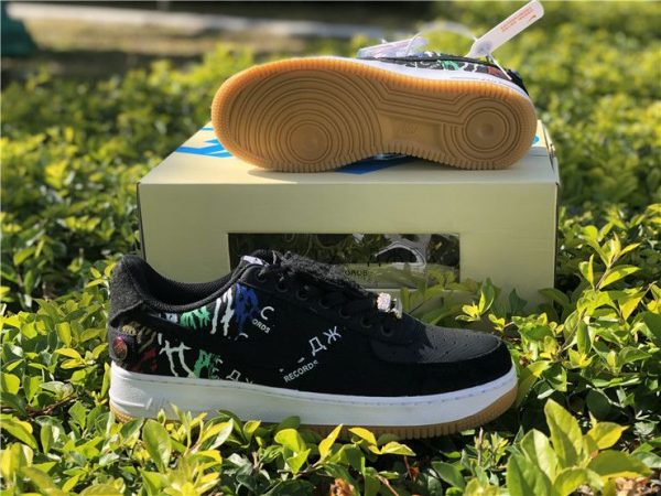 Black Travis Scott’s Nike AF-1 Low Cactus Jack KAKTYC A*EK Records