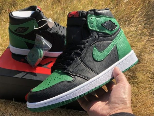 Air Jordan 1 High OG Black Pine Green on hand look