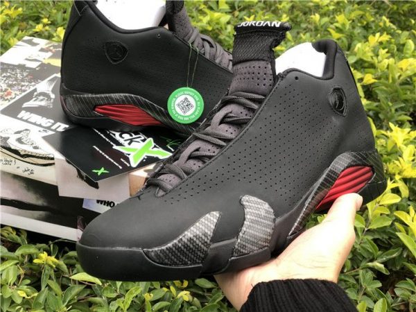 Air Jordan 14 Retro Black Ferrari red