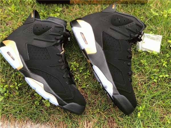 Black Gold Jordan 6 DMP 2020 lateral panel