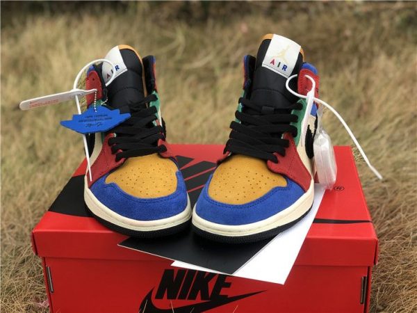 Blue the Great x Jordan 1 Mid SE Fearless yellow