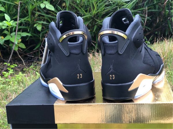 New Jordan 6 DMP Black Gold heel