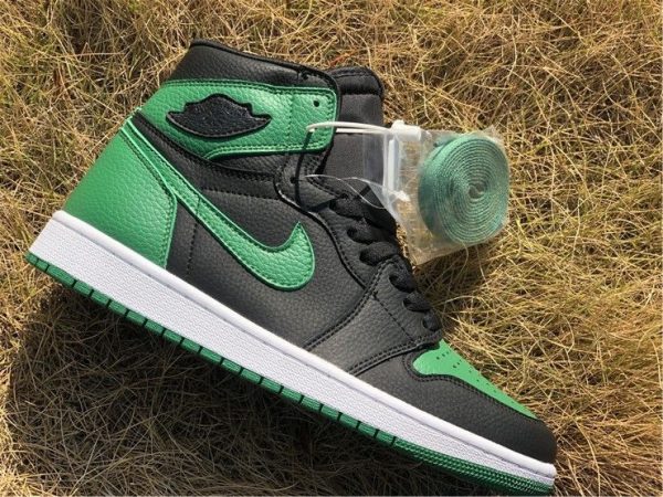 mens Air Jordan 1 High OG Black Pine Green