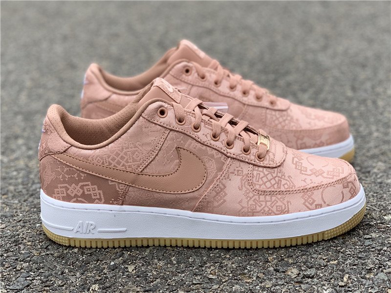 nike air force 1 rose gold silk