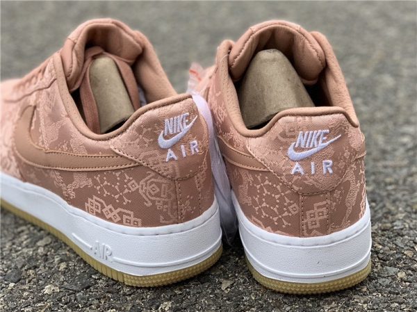 Clot x Nike Air Force 1 Low Rose Gold heel