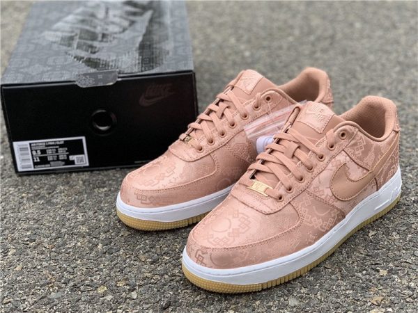 Clot x Nike Air Force 1 Low Rose Gold shoes