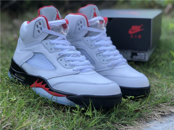 Jordan 5 Retro Fire Red Silver Tongue 2020 sale