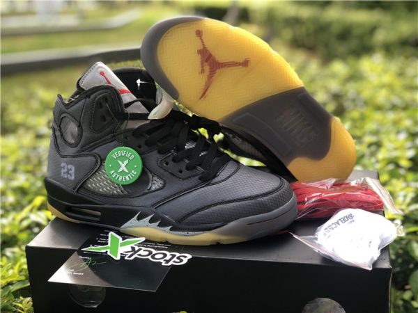 New Air Jordan 5 Off-White bottom sole