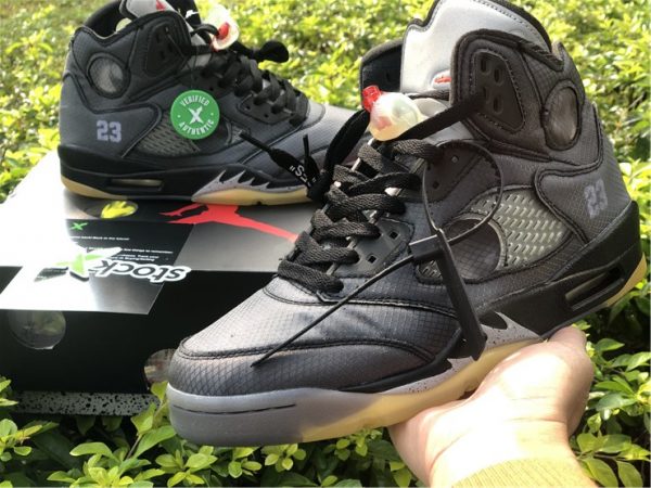 New Air Jordan 5 Off-White on hand look