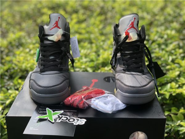 New Air Jordan 5 Off-White shoelaces