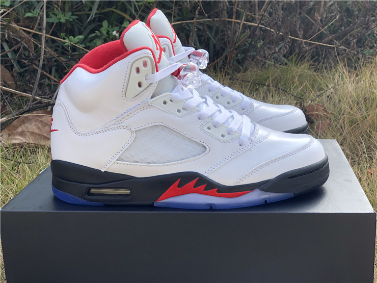 New Jordan 5 Retro Fire Red 3M Silver Tongue 2020