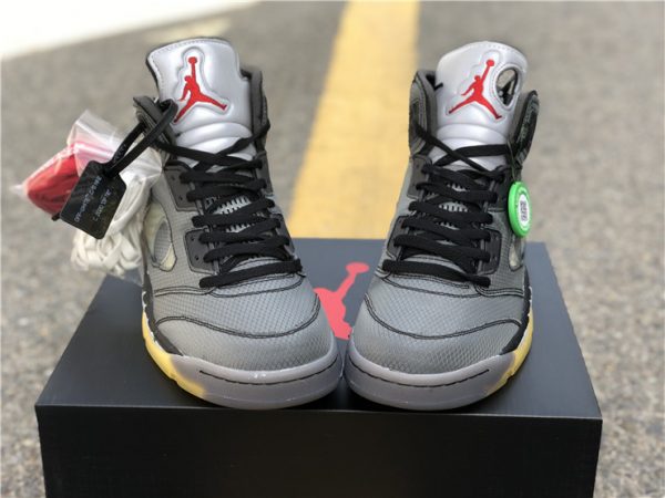 Off White Air Jordan 5 3M Tongue