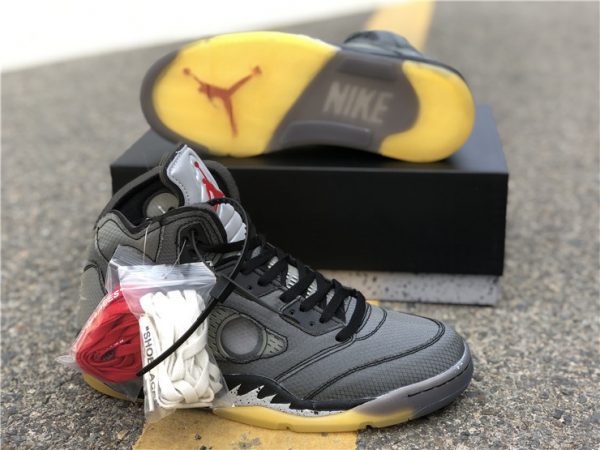 Off White Air Jordan 5 CT8480-001 with shoelaces