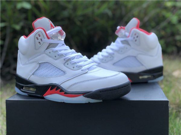 air Jordan 5 Retro Fire Red Silver Tongue 2020