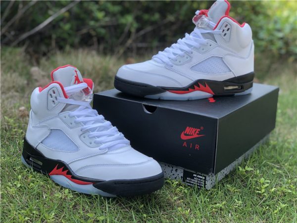 new Jordan 5 Retro Fire Red Silver Tongue 2020