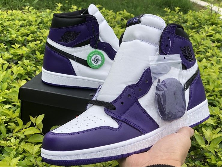 Air Jordan 1 High OG Court Purple white