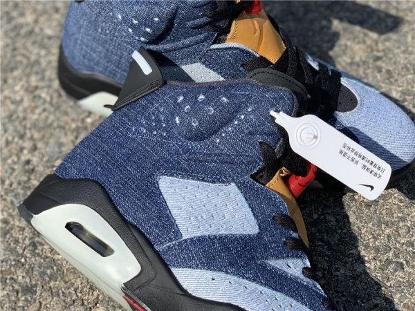 Air Jordan 6 Retro Washed Denim detail