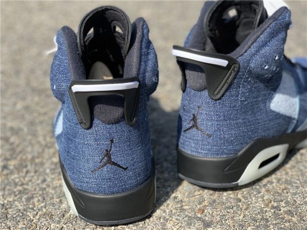 Air Jordan 6 Retro Washed Denim heel