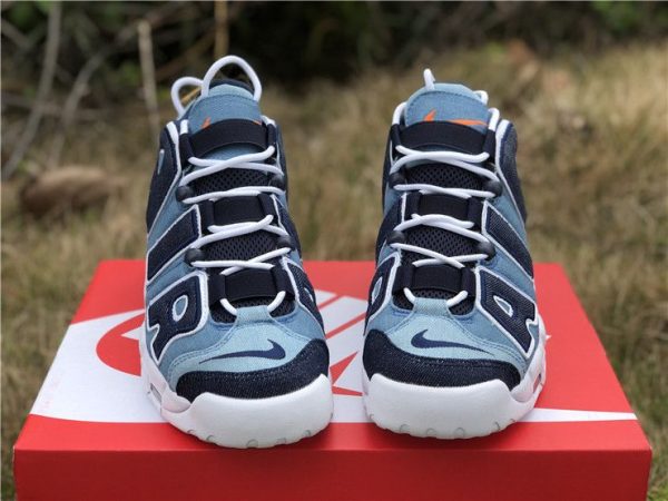 Denim Nike Air More Uptempo 96 upper