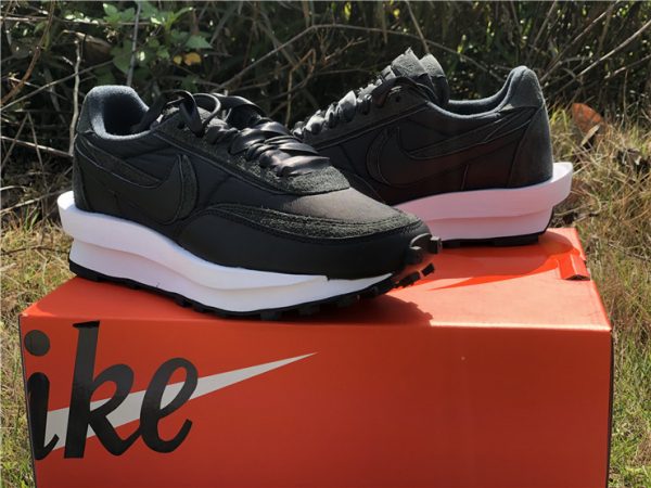 Nike LD Waffle Sacai Black Nylon shoes