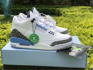 2020 Air Jordan 3 Retro UNC with Jumpman logo