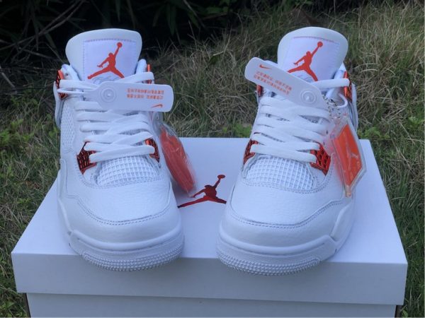 2020 Orange Metallic Air Jordan 4 Pack