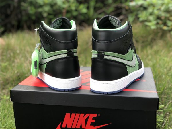 Air Jordan 1 High Zoom Rage Green heel