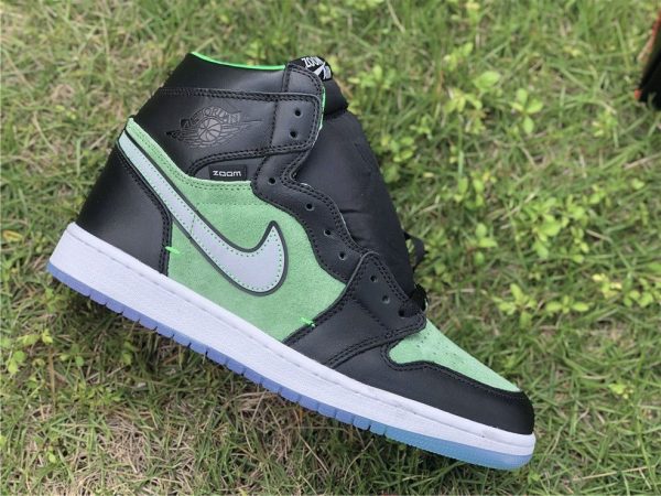 Air Jordan 1 High Zoom Rage Green swoosh