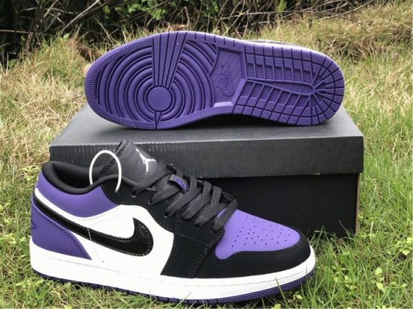 Air Jordan 1 Low Court Purple bottom sole