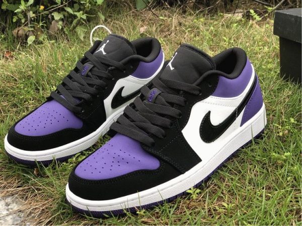 Air Jordan 1 Low Court Purple pair
