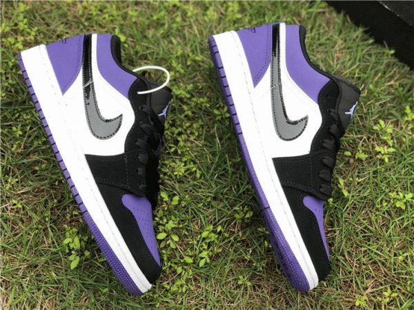 Air Jordan 1 Low Court Purple swoosh