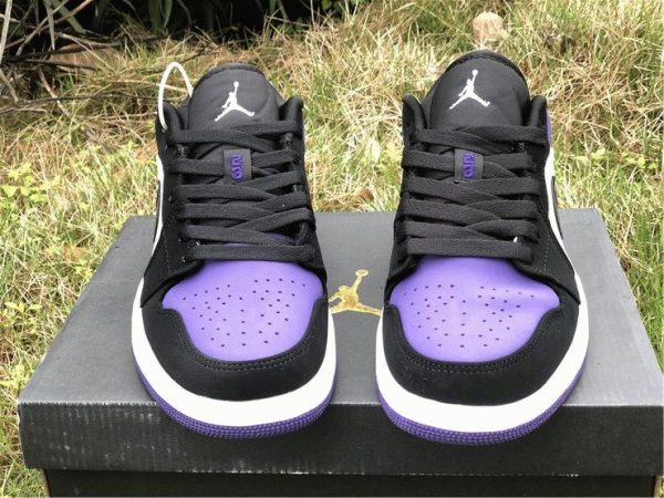 Air Jordan 1 Low Court Purple upper